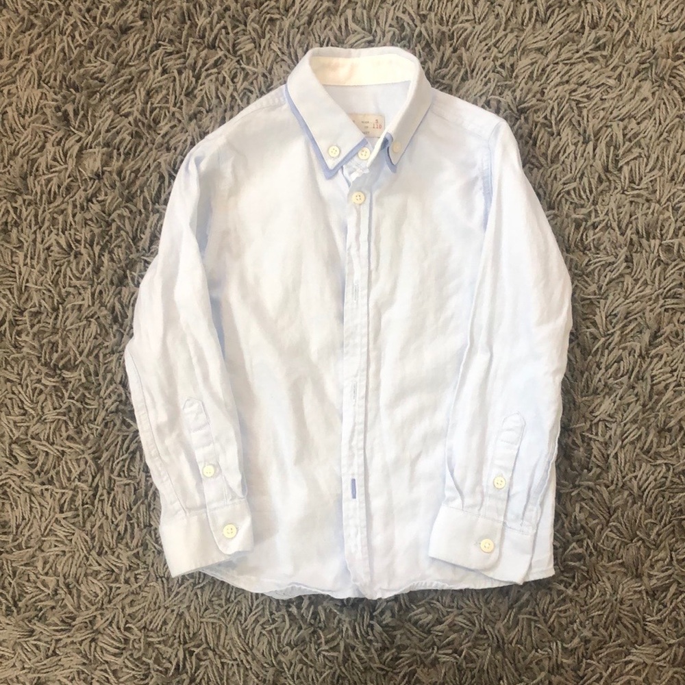 GUC Zara Boys Dress Shirts Light Blue